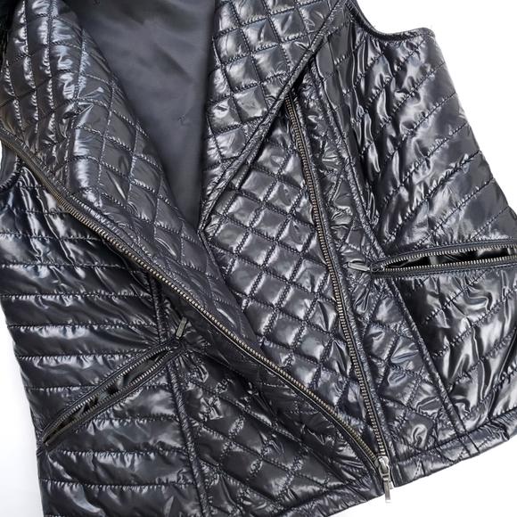 Talbots Black Removable Faux Fur Puffer Vest Sp - Picture 6 of 15